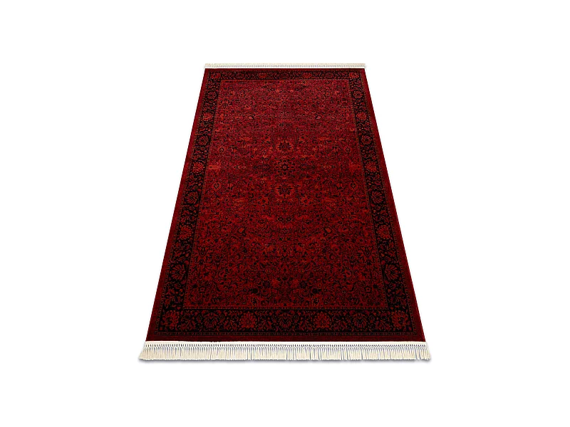 ORIENT 5125 Teppich burgund / schwarz Rahmen, klassisch, Ornament, mit 150x230 cm