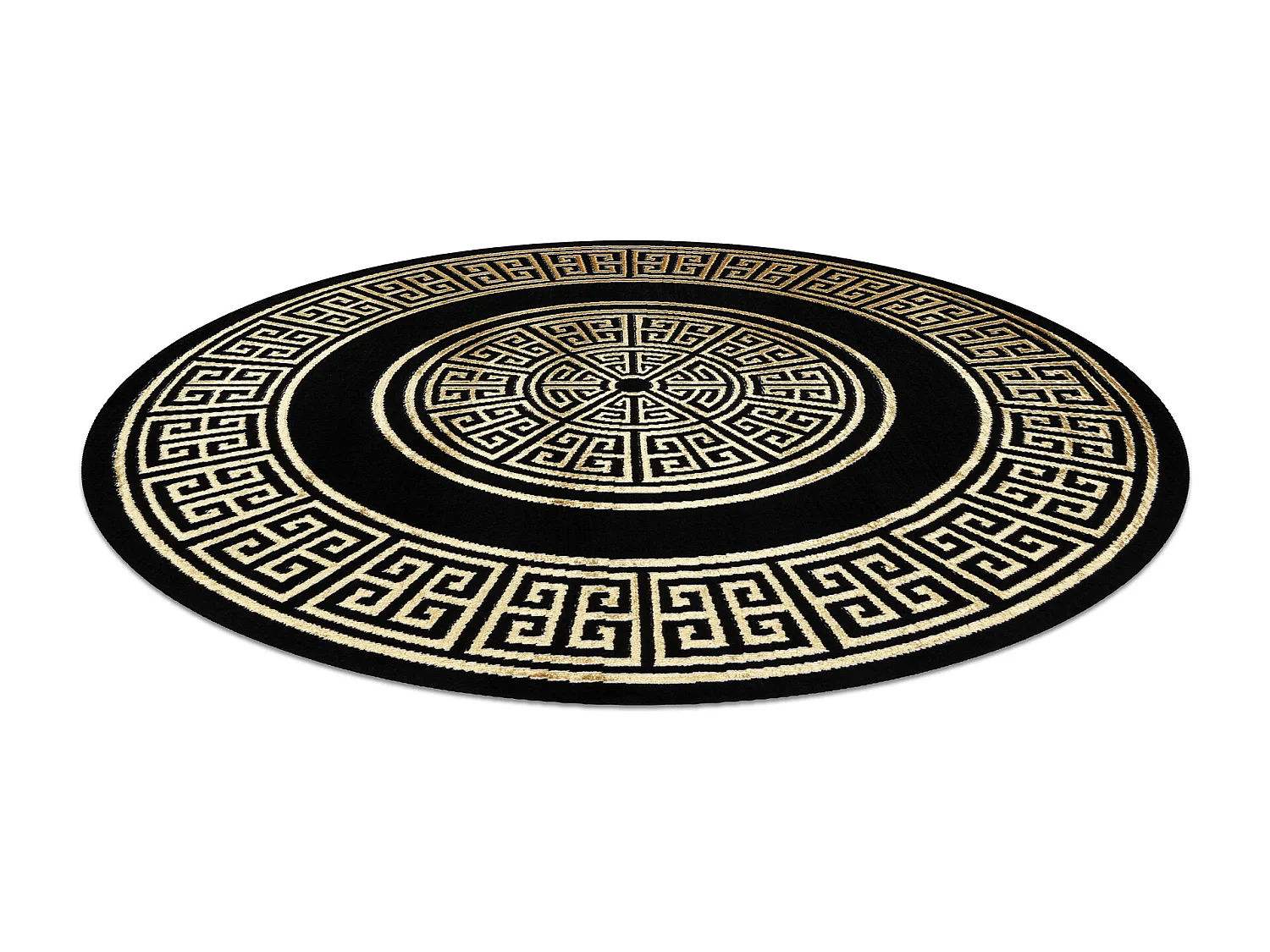 Tapijt ALLURE 1968 cirkel Grčki ključ, okvir - Structureel, stijlvol cercle 150 cm