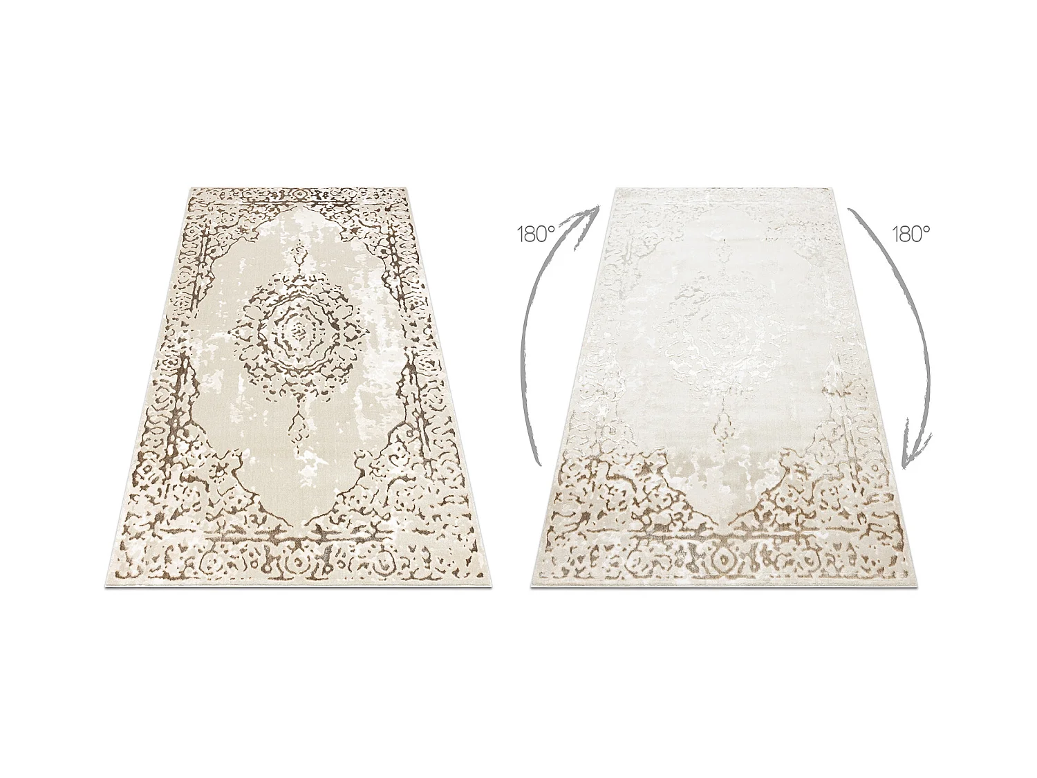 Tapijt ALLURE 1961 Ornament, frame - Structureel, stijlvol, glamour cr 140x190 cm