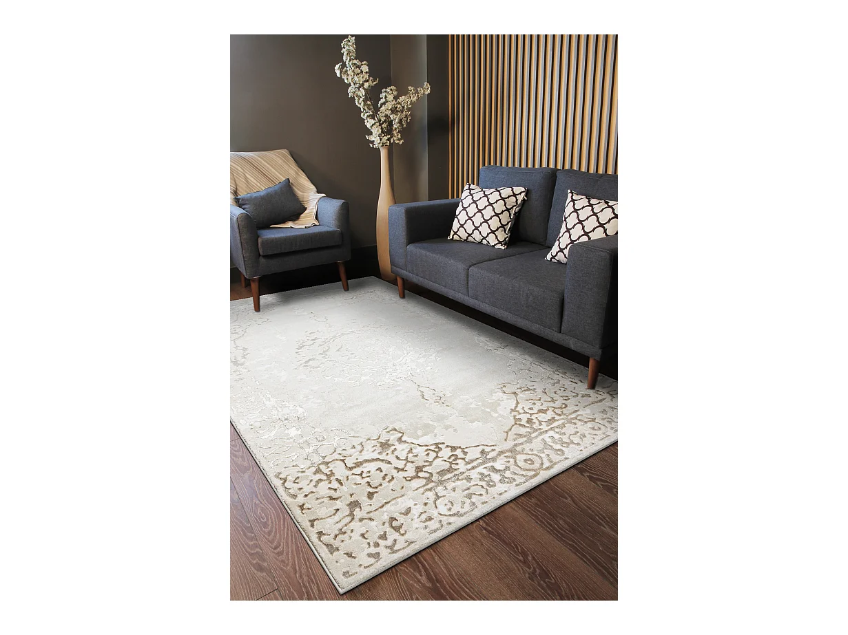 Tapijt ALLURE 1961 Ornament, frame - Structureel, stijlvol, glamour cr 180x270 cm