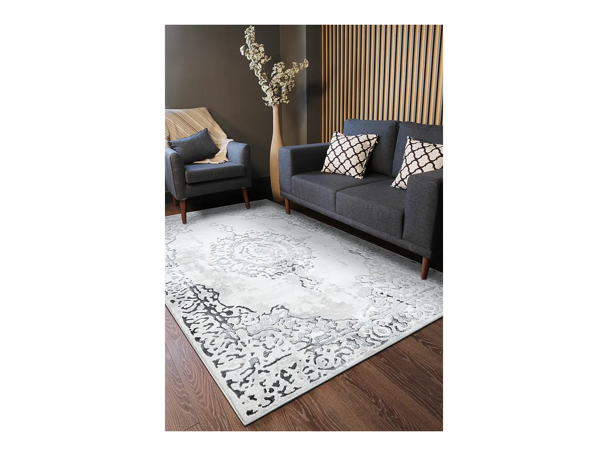Tapis ALLURE 1961 Ornement, cadre - Structurel, élégant, glamour bla 140x190 cm