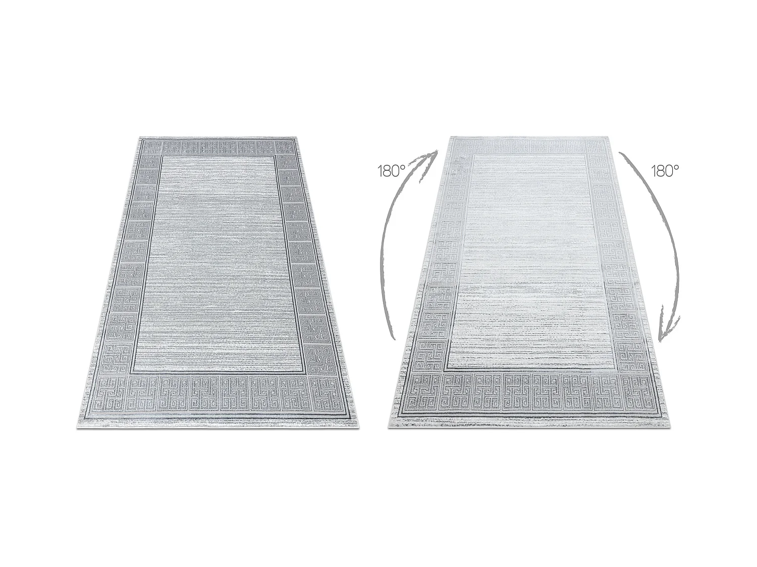 Tapis ALLURE 8783 Clé grecque, cadre - Structurel, élégant, glamour 160x220 cm