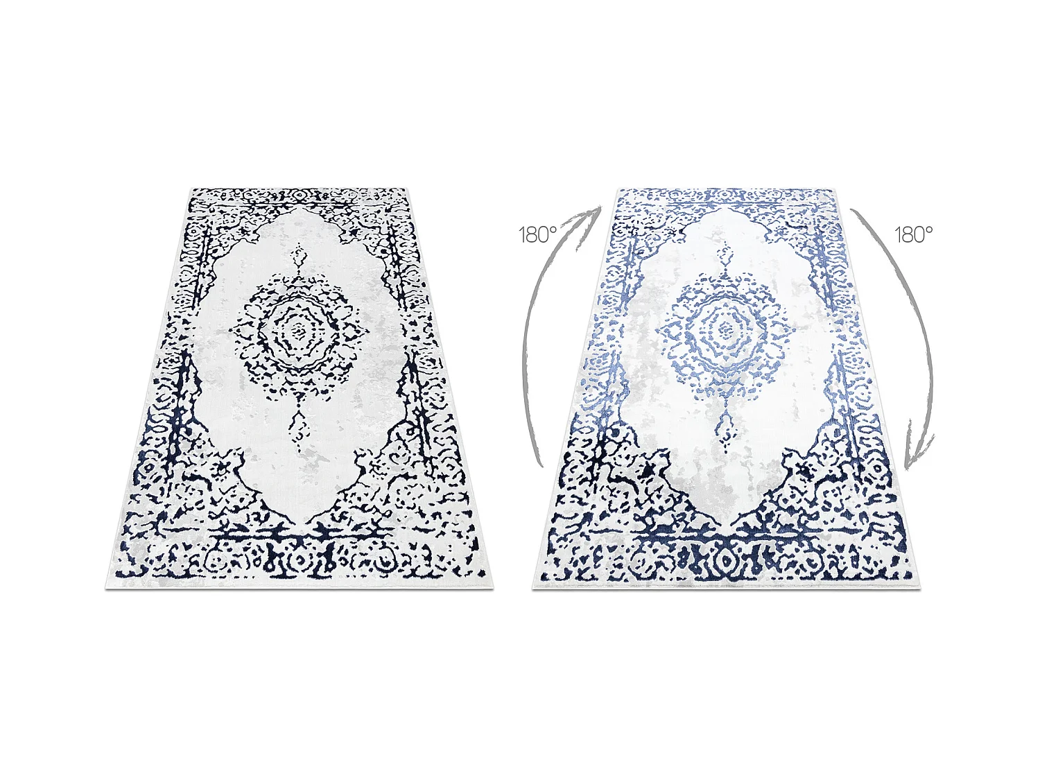 Tapijt ALLURE 1961 Ornament, frame - Structureel, stijlvol, glamour wi 80x150 cm