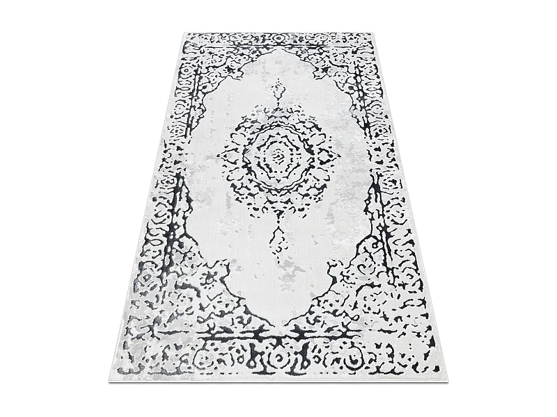 Dywan ALLURE 1961 Ornament, ramka - Strukturalny, stylowy, glamour bia 200x290 cm