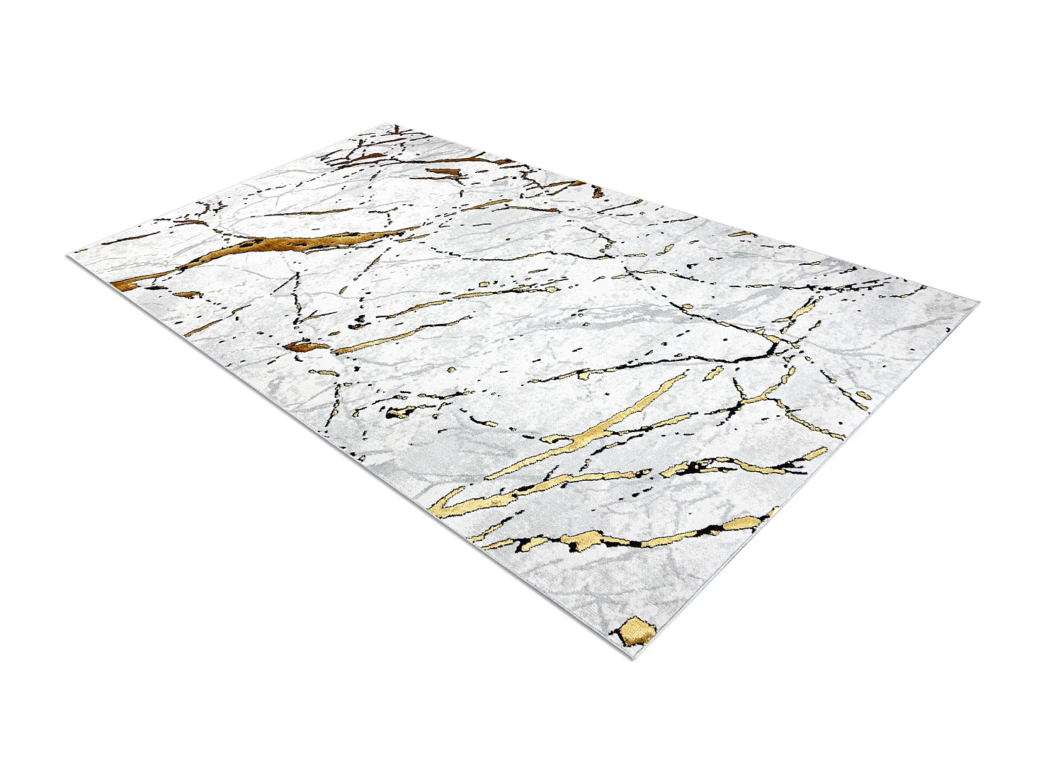 Dywan ALLURE 1963 Marmur - Strukturalny, stylowy, glamour biały / zł 140x190 cm