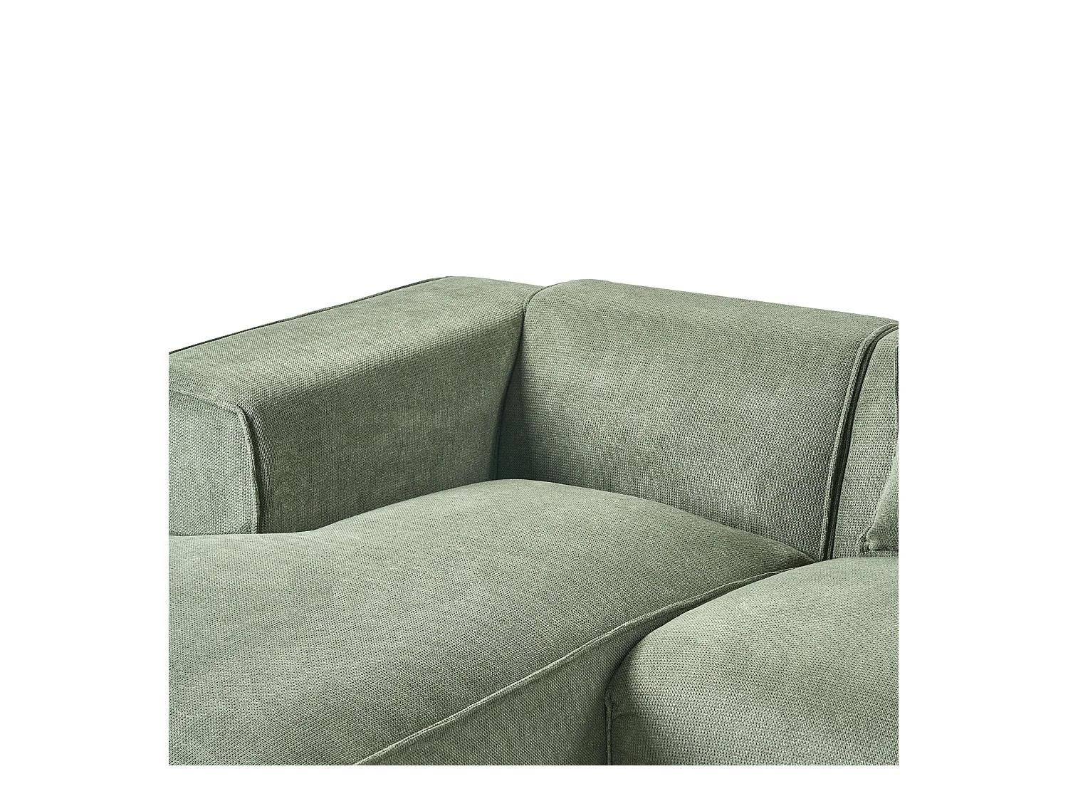 Divano angolare DOLVA Ciniglia Verde scuro 3 posti Lato destro