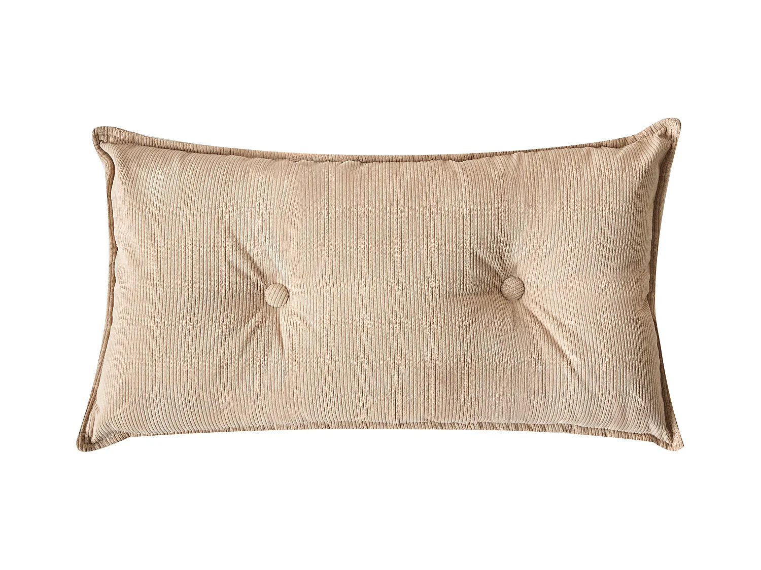 Narożnik DOLVA Sztruks Beżowy dla 3 osób Prawostronny