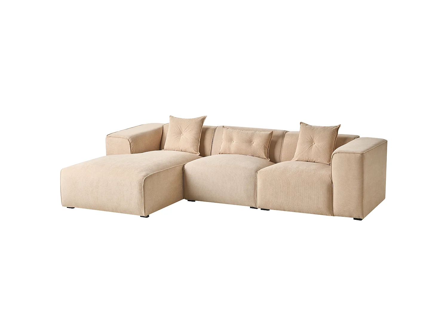 Hörnsoffa DOLVA Manchester Beige Högervänd