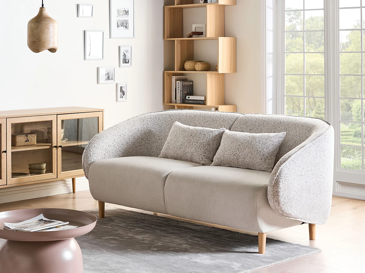 Sofa UMEA Stoff Hellbeige