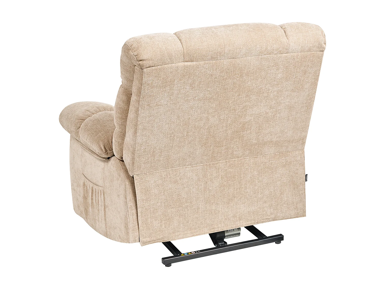 Fauteuil inclinable électrique ARES Repose-pieds inclus Tissu Beige