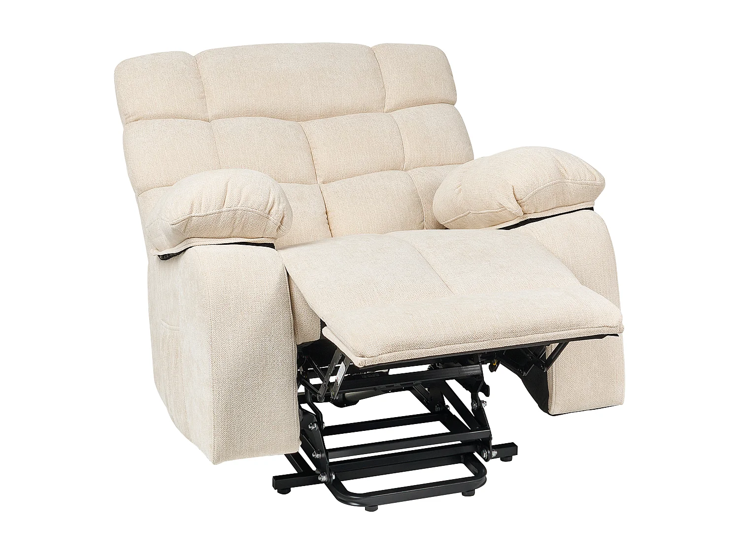 Sillón reclinable eléctrico ARES Tela Beige claro