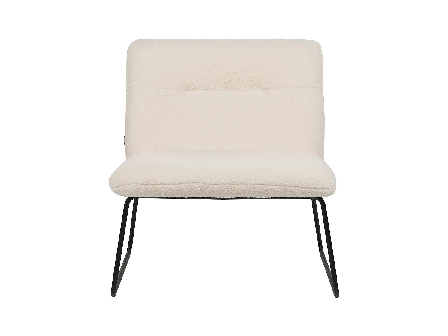 Fauteuil COTULLA Bouclé Blanc