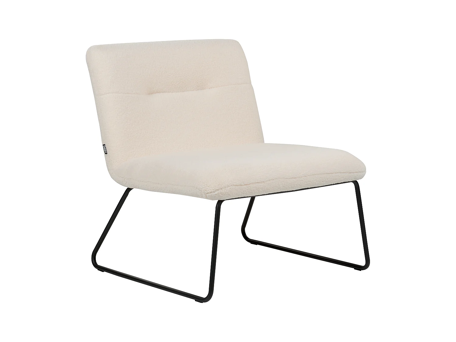 Fauteuil COTULLA Bouclé Blanc