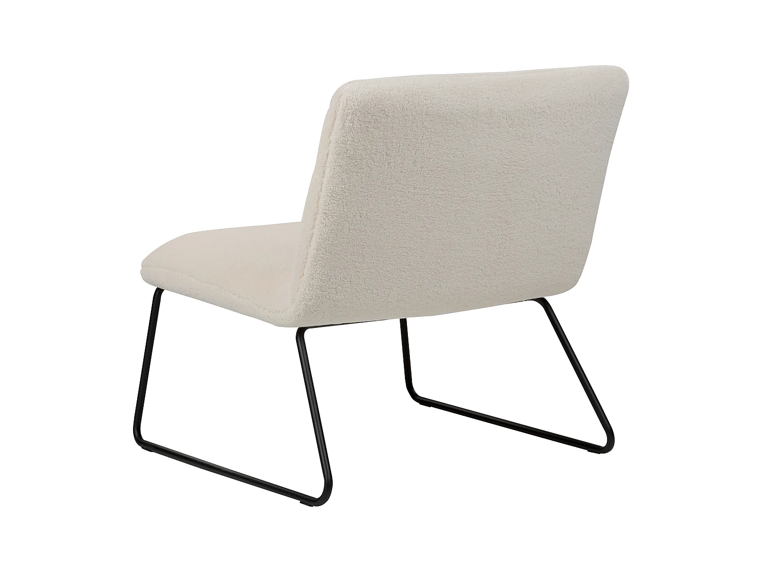 Fauteuil COTULLA Bouclé Blanc