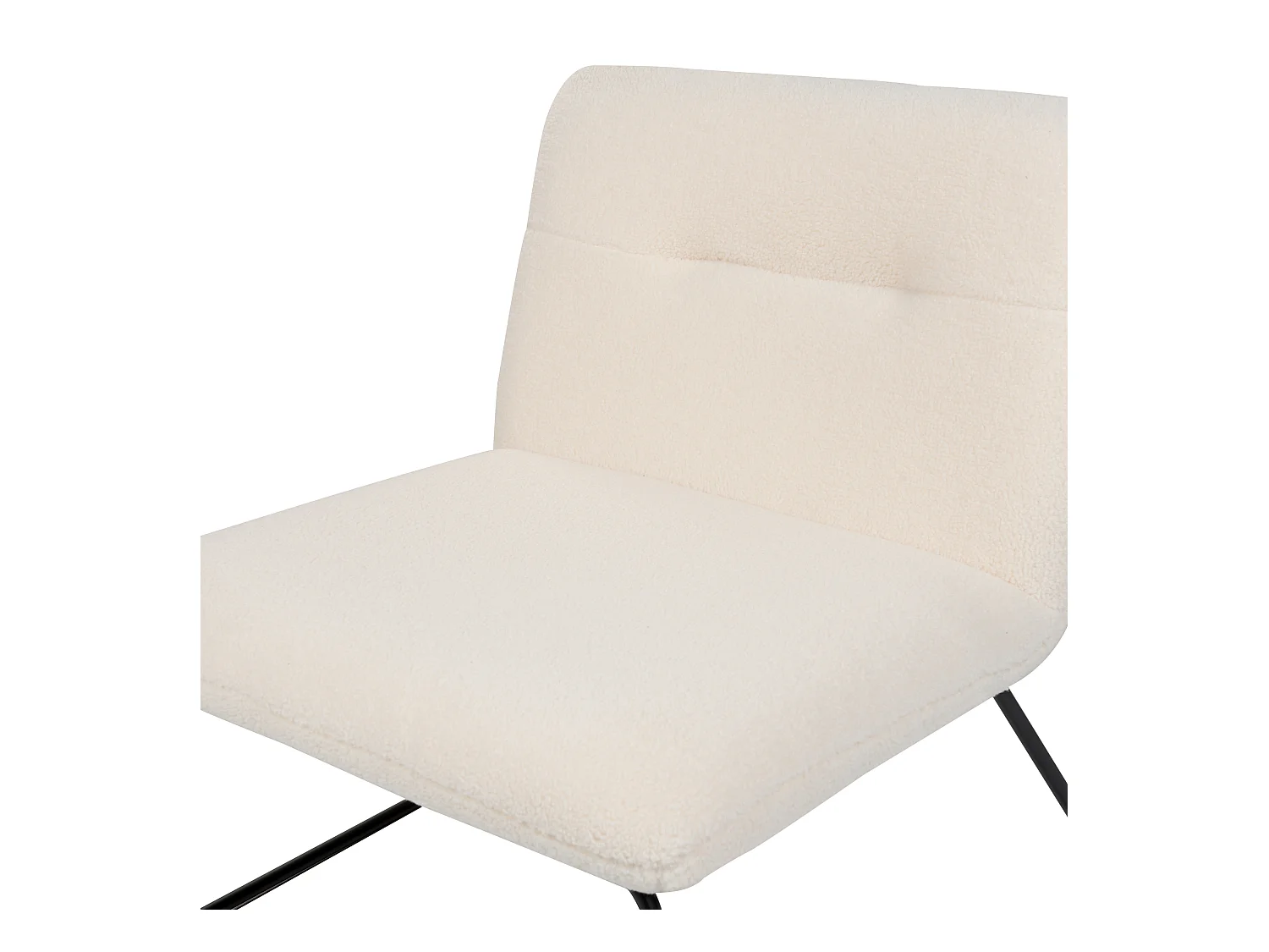 Fauteuil COTULLA Bouclé Blanc