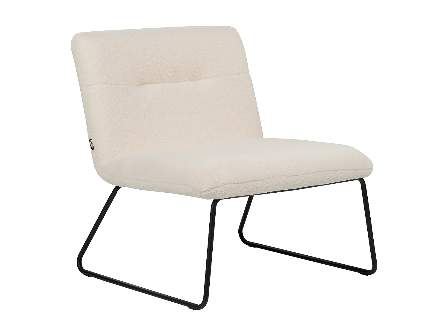 Fauteuil COTULLA Bouclé Blanc