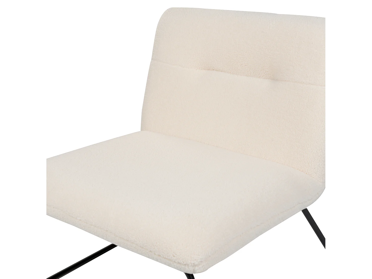 Fauteuil COTULLA Bouclé Blanc