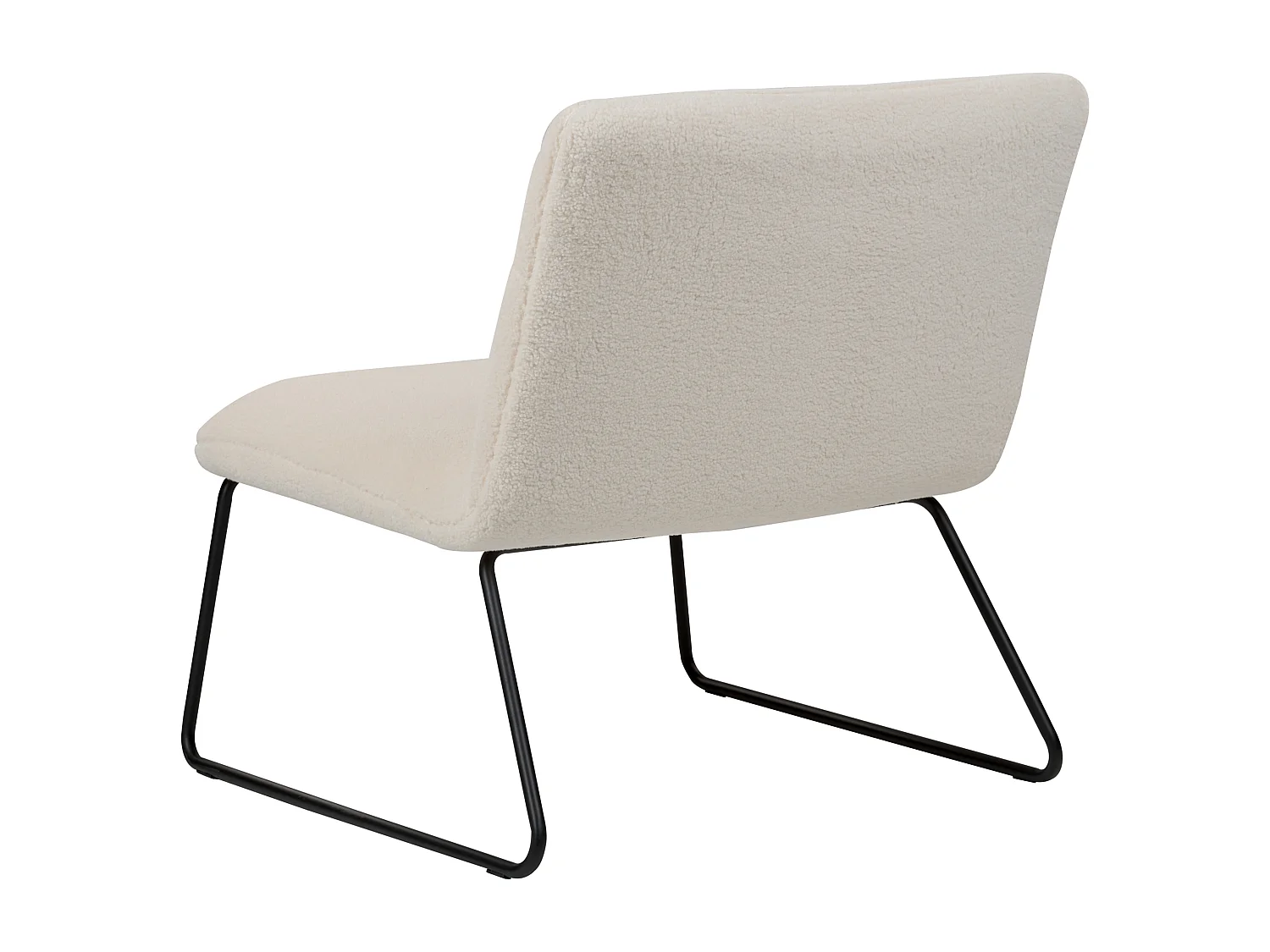 Fauteuil COTULLA Bouclé Blanc