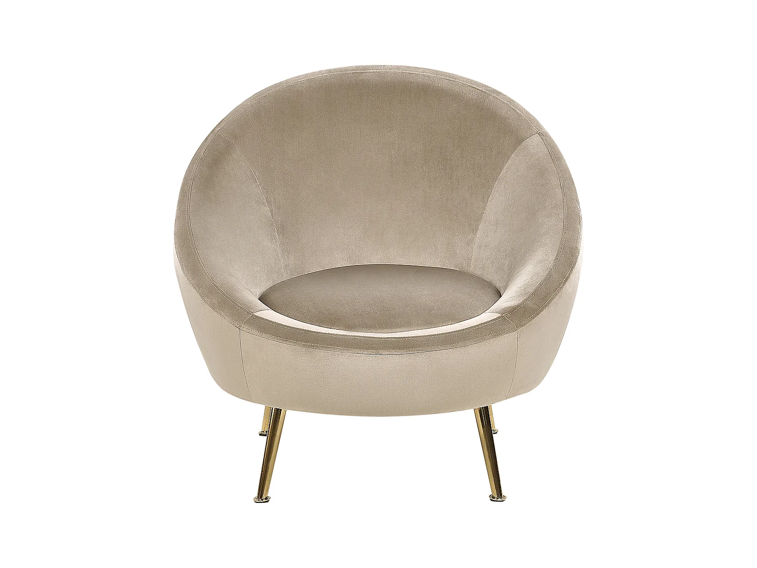 Fauteuil LANGA Velours Taupe