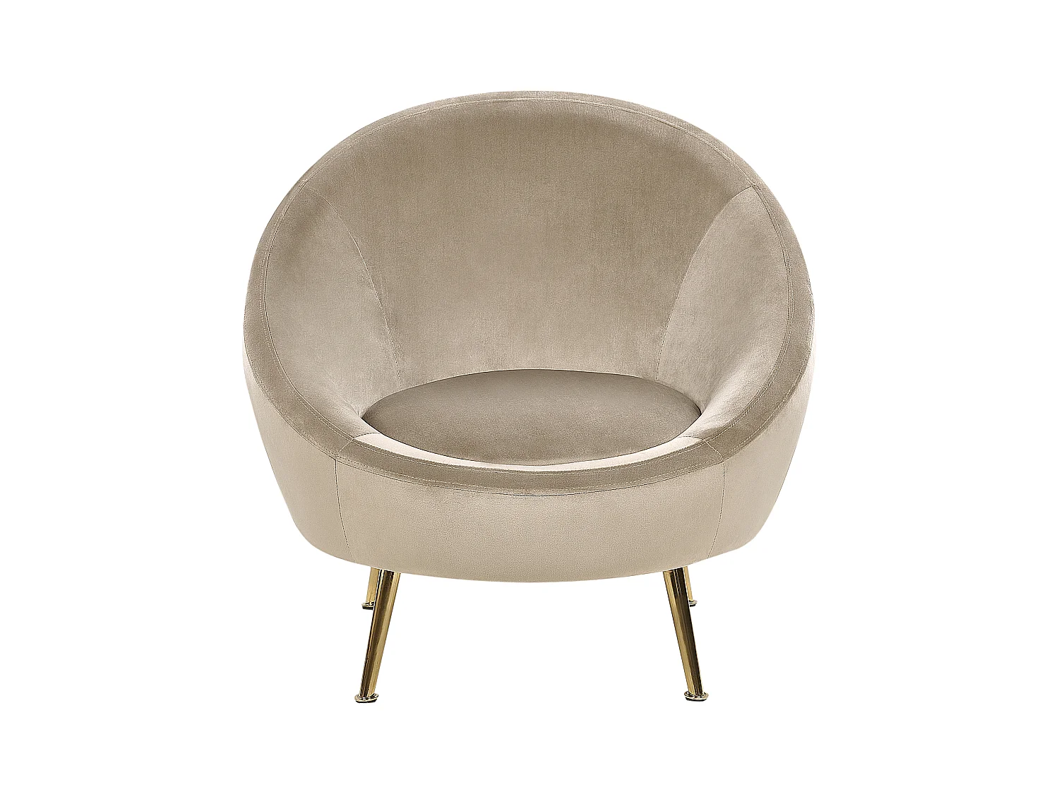 Fauteuil LANGA Velours Taupe