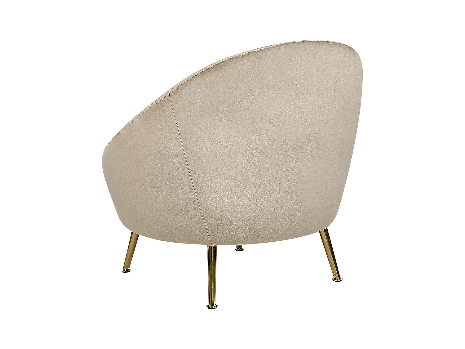 Fauteuil LANGA Velours Taupe