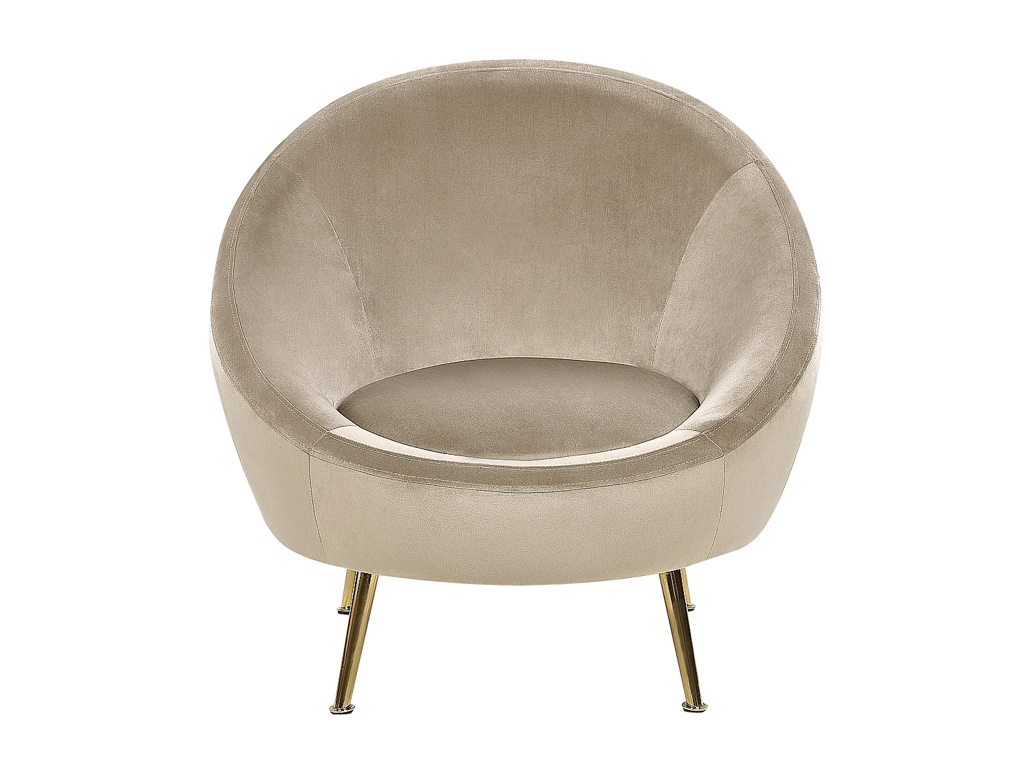 Fauteuil LANGA Velours Taupe
