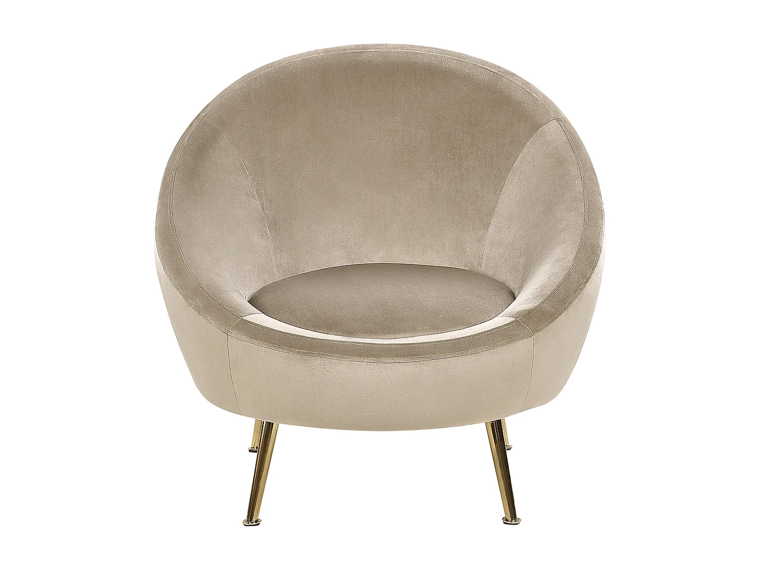Fauteuil LANGA Velours Taupe