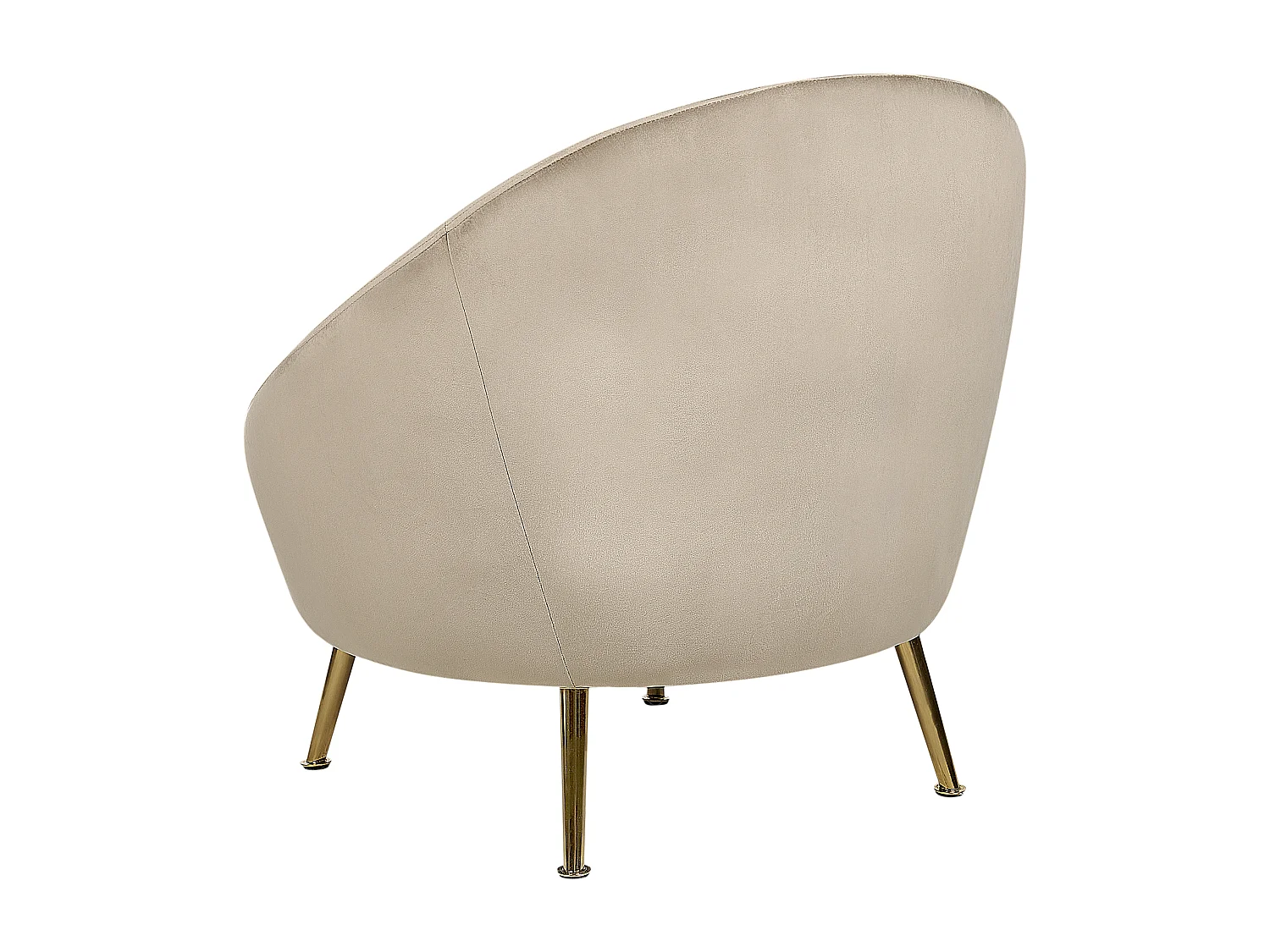 Fauteuil LANGA Velours Taupe