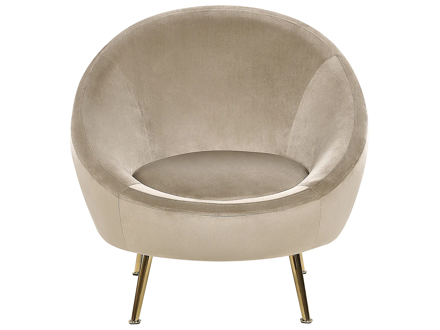 Fauteuil LANGA Velours Taupe