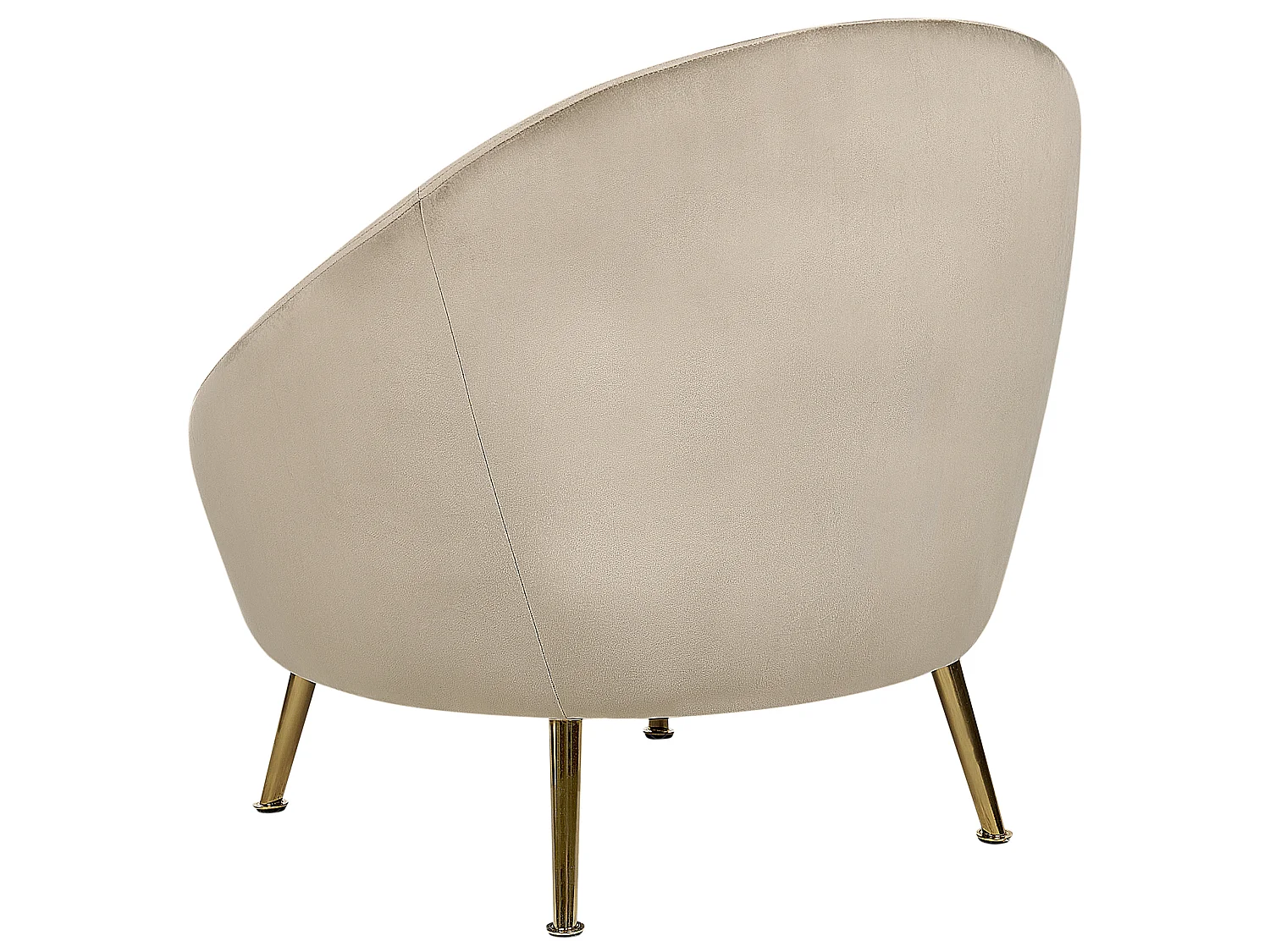 Fauteuil LANGA Velours Taupe