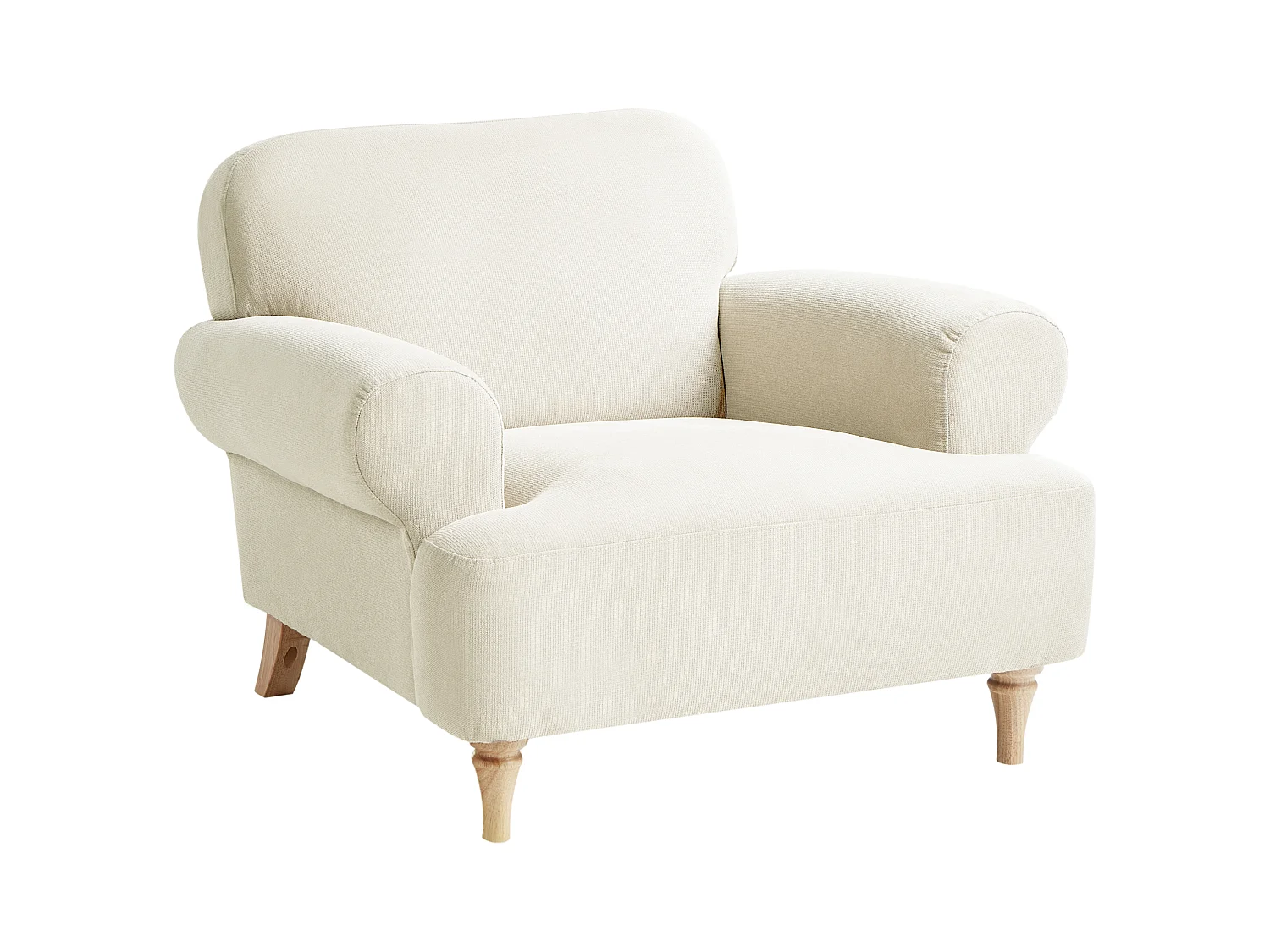 Fauteuil KIBERG Tissu Beige clair