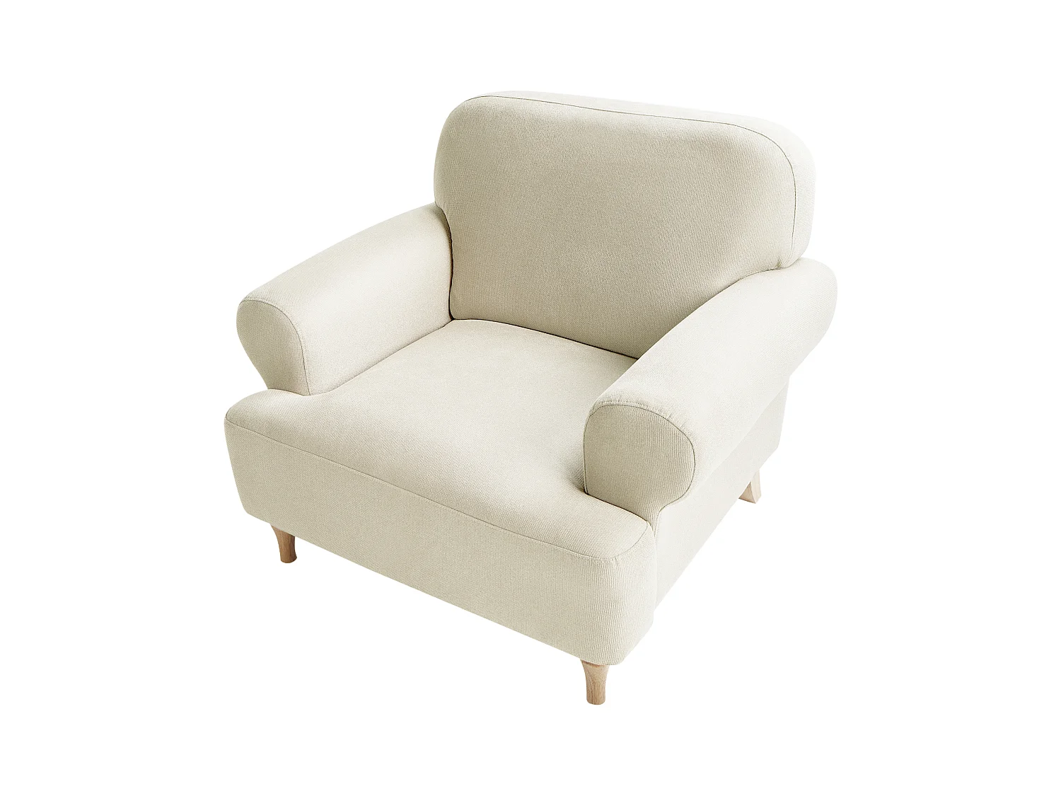 Fauteuil KIBERG Tissu Beige clair