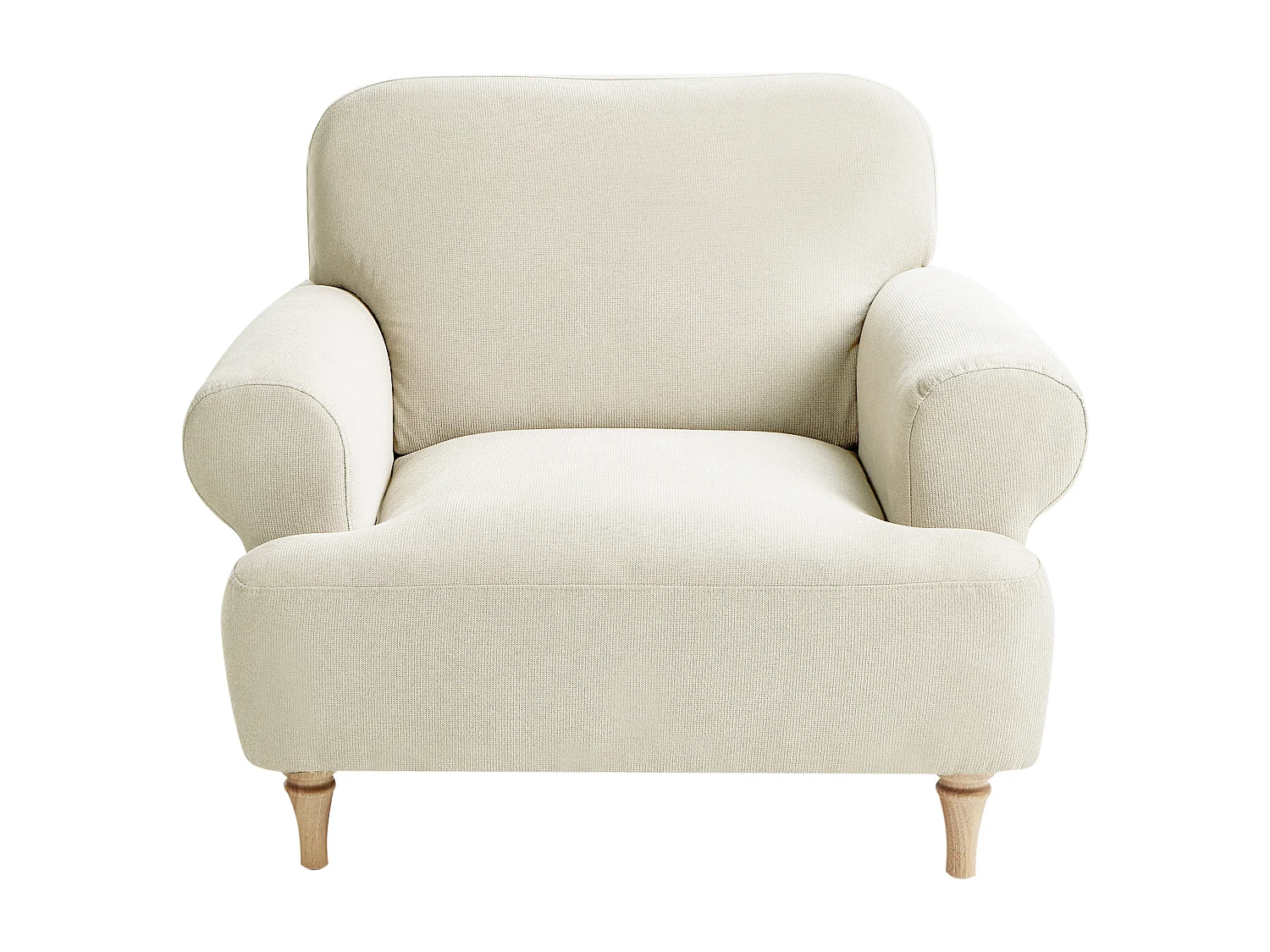 Fauteuil KIBERG Tissu Beige clair