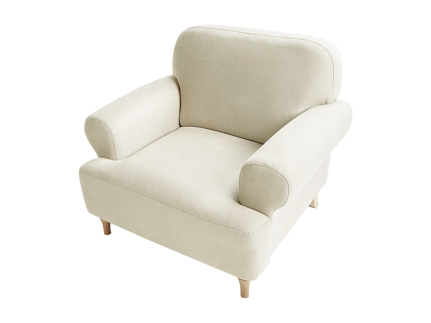 Fauteuil KIBERG Tissu Beige clair