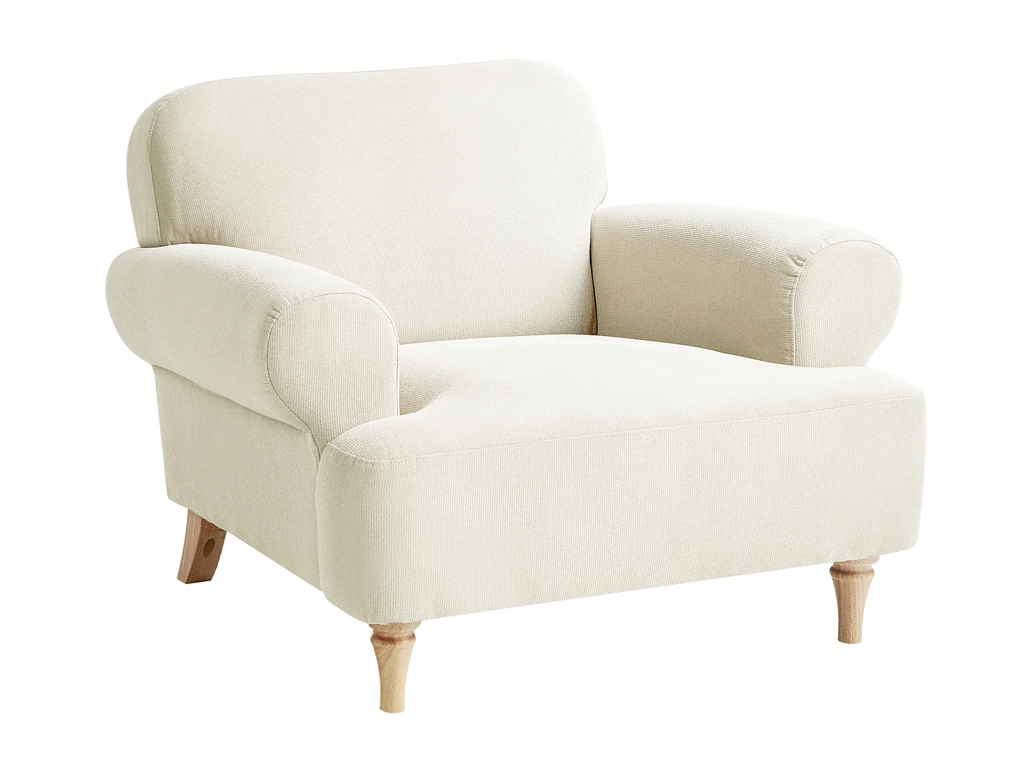 Fauteuil KIBERG Tissu Beige clair