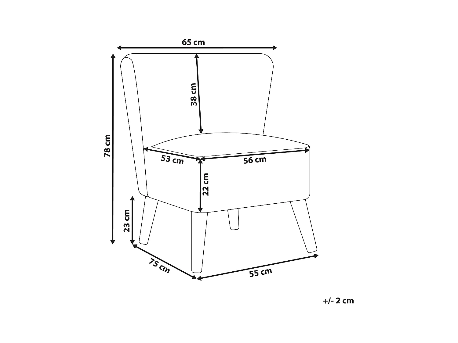 Fotel ALVEN Boucle Złamana biel