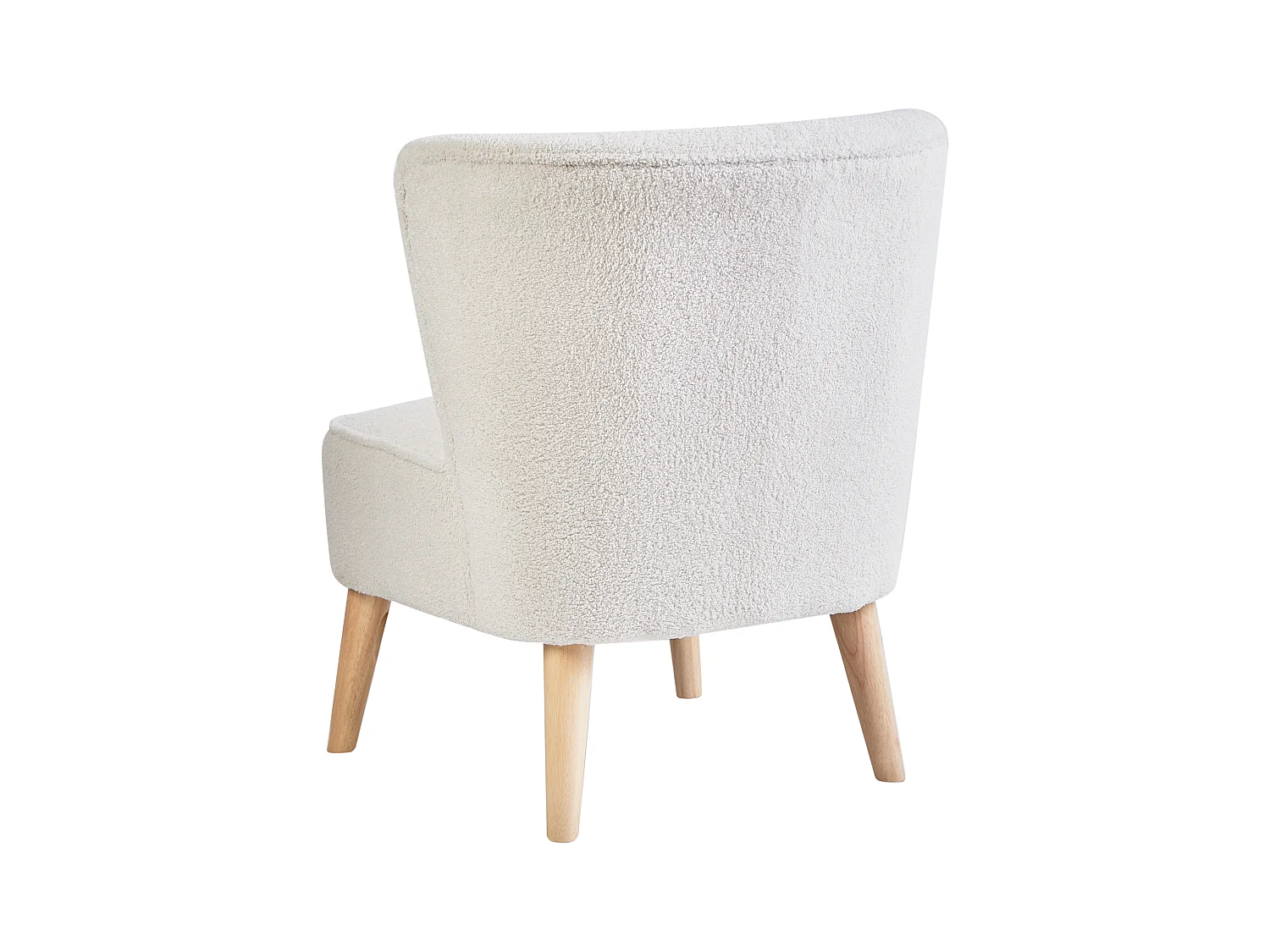 Fotel ALVEN Boucle Złamana biel