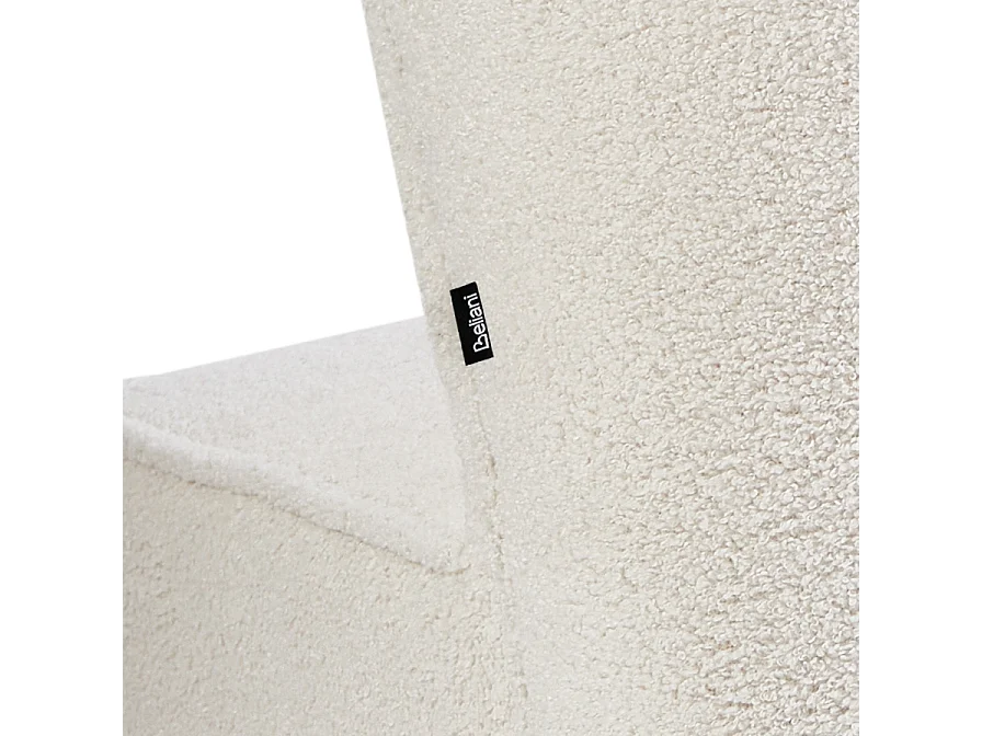 Fauteuil ALVEN Bouclé Gebroken wit