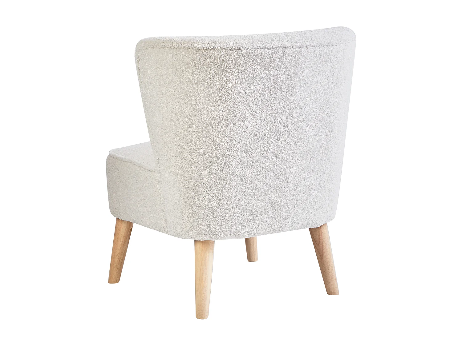 Sessel ALVEN Bouclé Cremeweiss