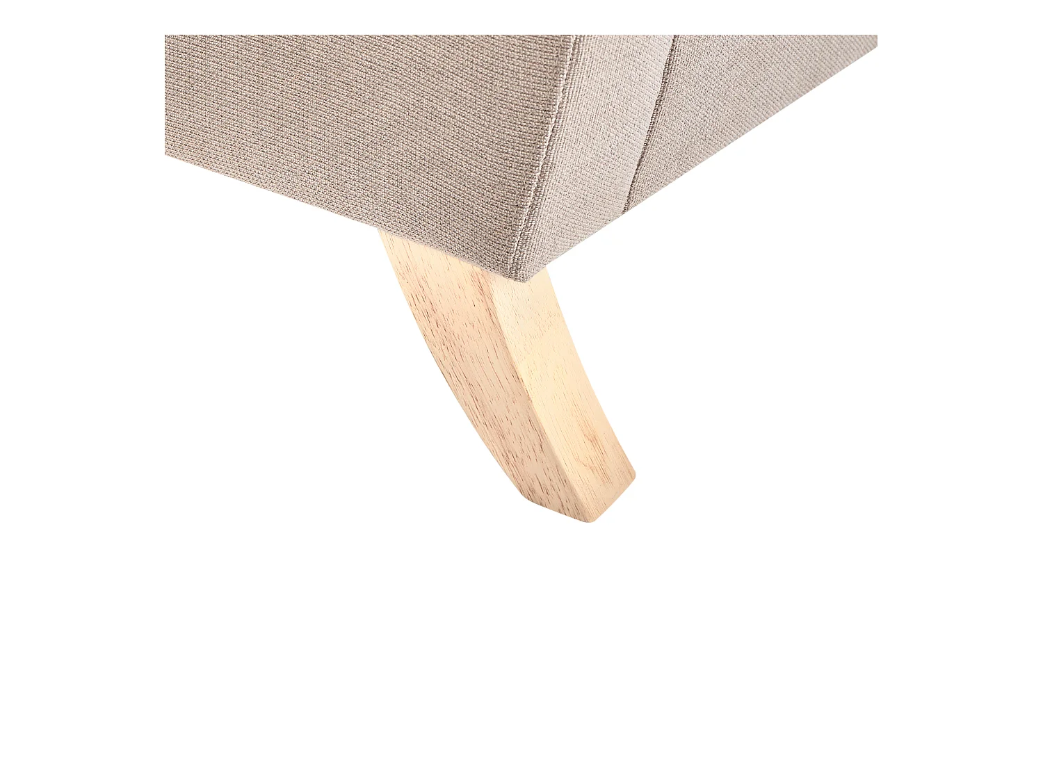 Sessel Stoff beige taupe mit Armlehnen helle Holzbeine gedrechselt Retro Kiberg