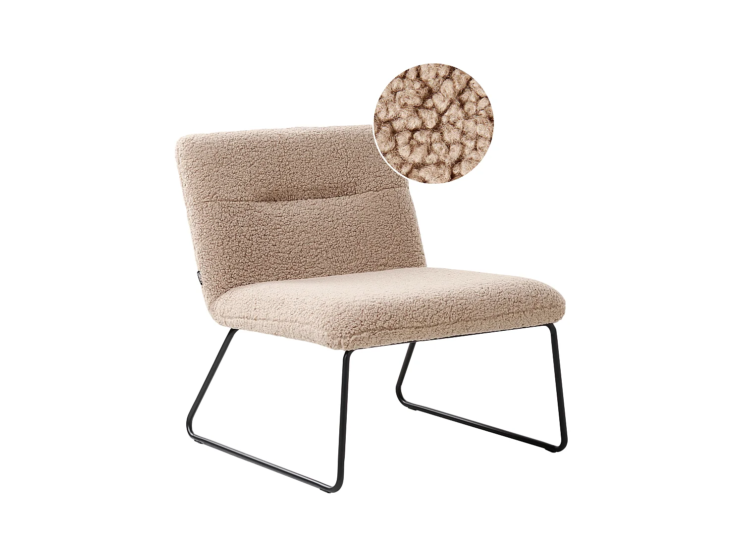 Fauteuil COTULLA Bouclé Beige