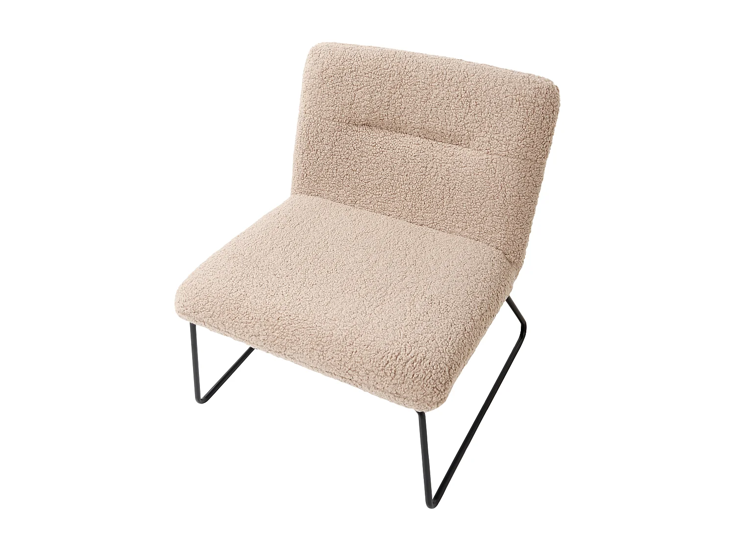 Fauteuil COTULLA Bouclé Beige