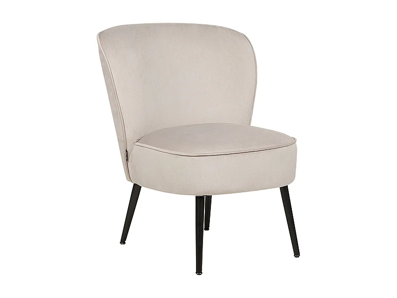 Fauteuil VOSS Velours Taupe