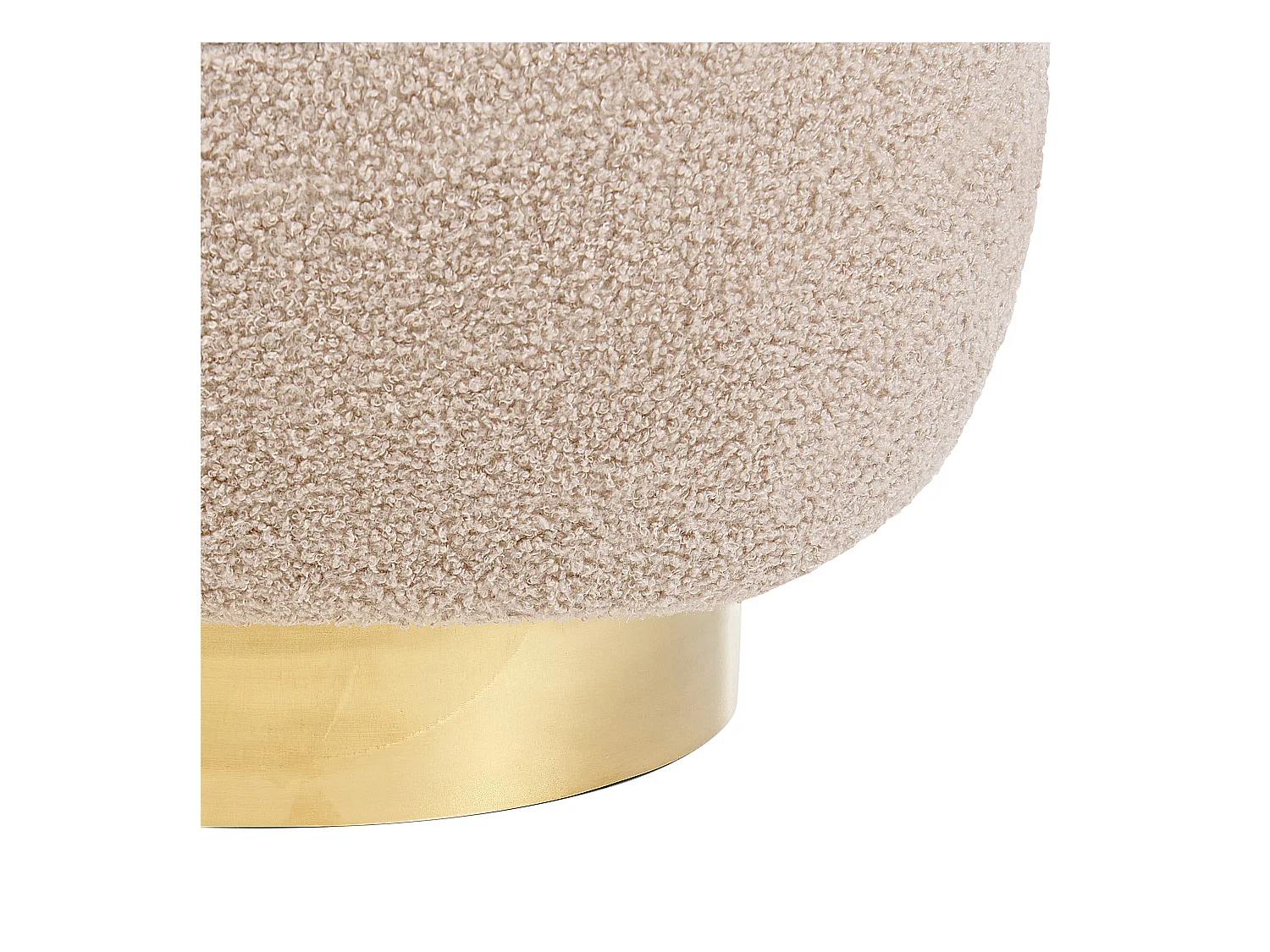 Fauteuil LOVIISA Bouclé Beige