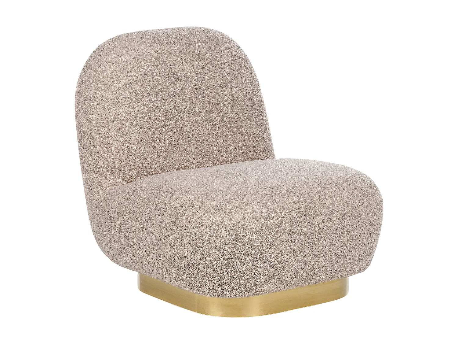 Fauteuil LOVIISA Bouclé Beige
