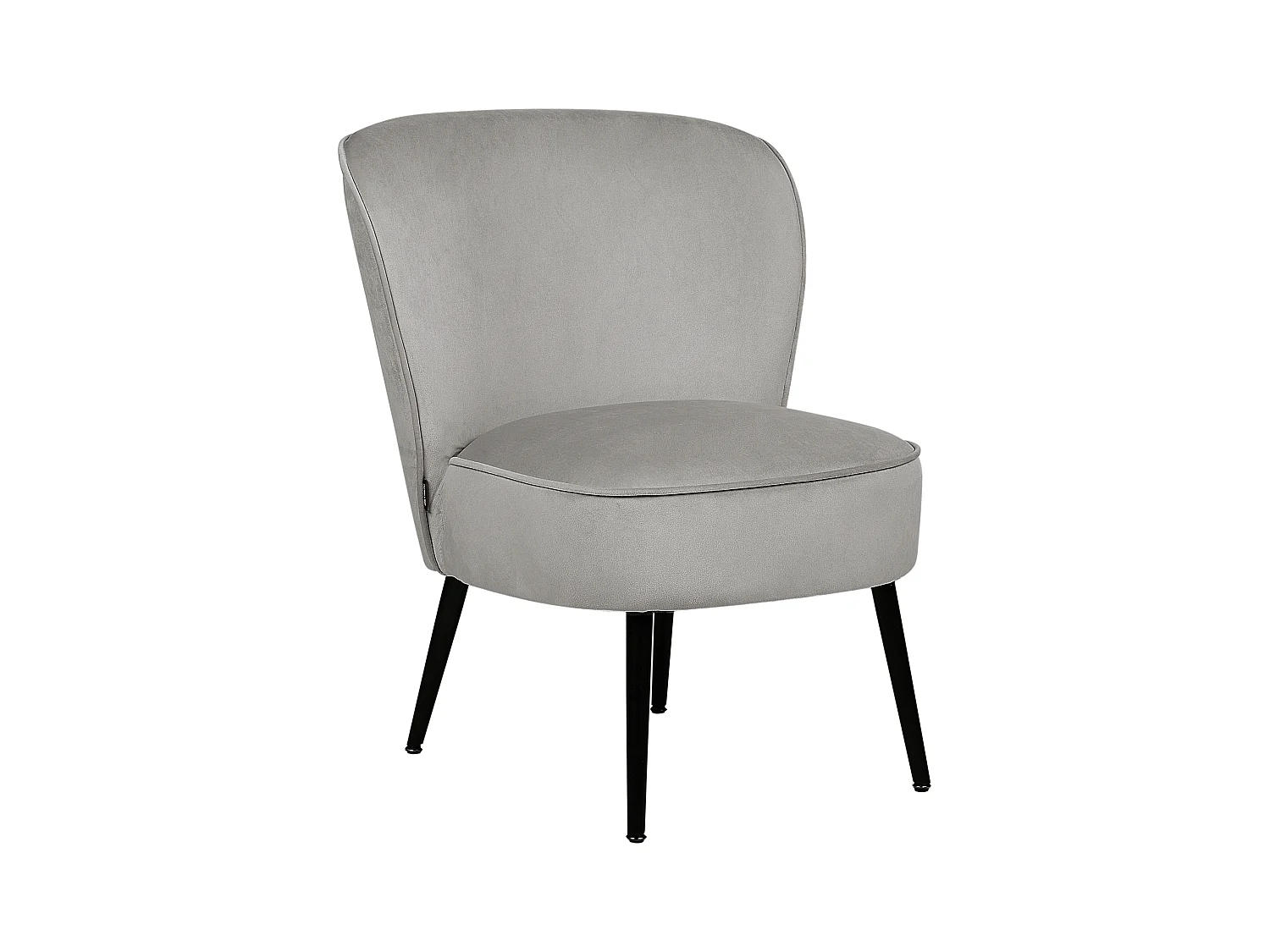 Fauteuil VOSS Velours Gris clair