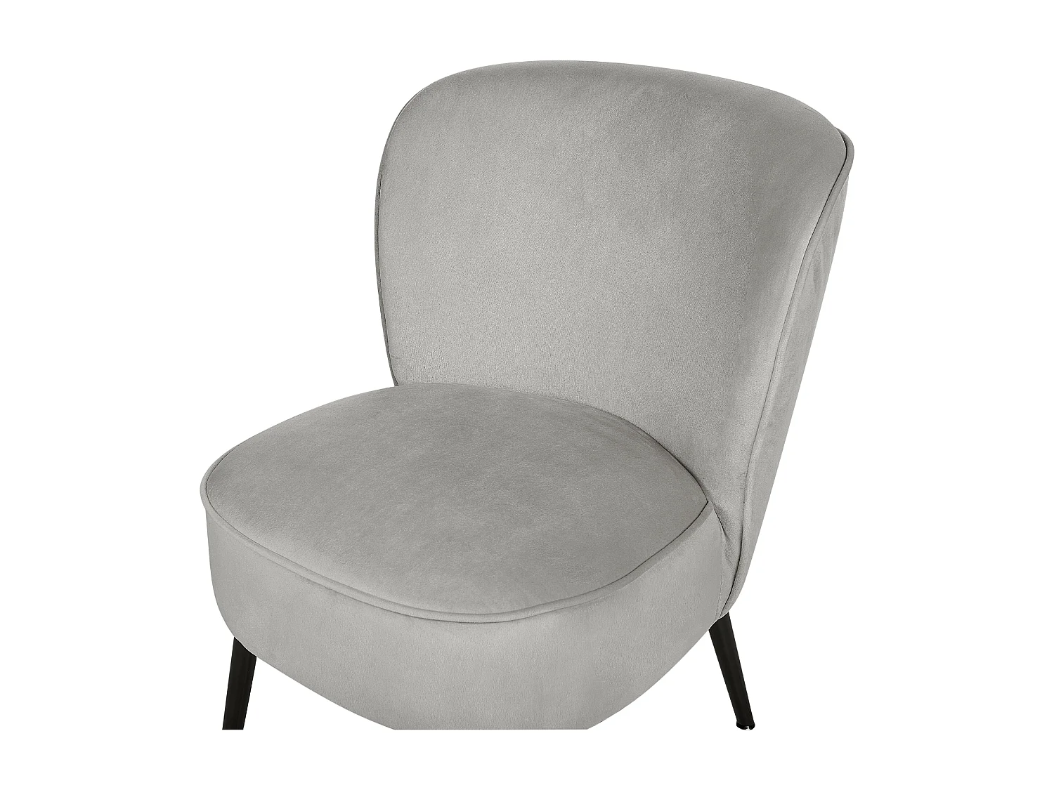 Poltrona VOSS Velluto Grigio chiaro