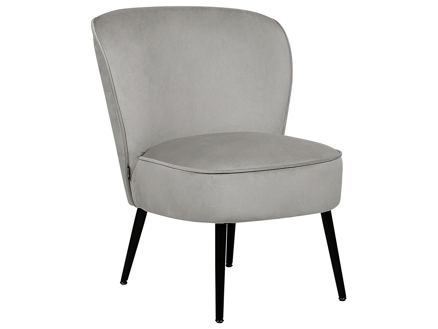 Fauteuil VOSS Velours Gris clair