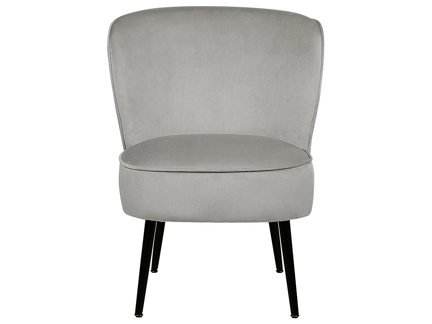 Fauteuil VOSS Velours Gris clair