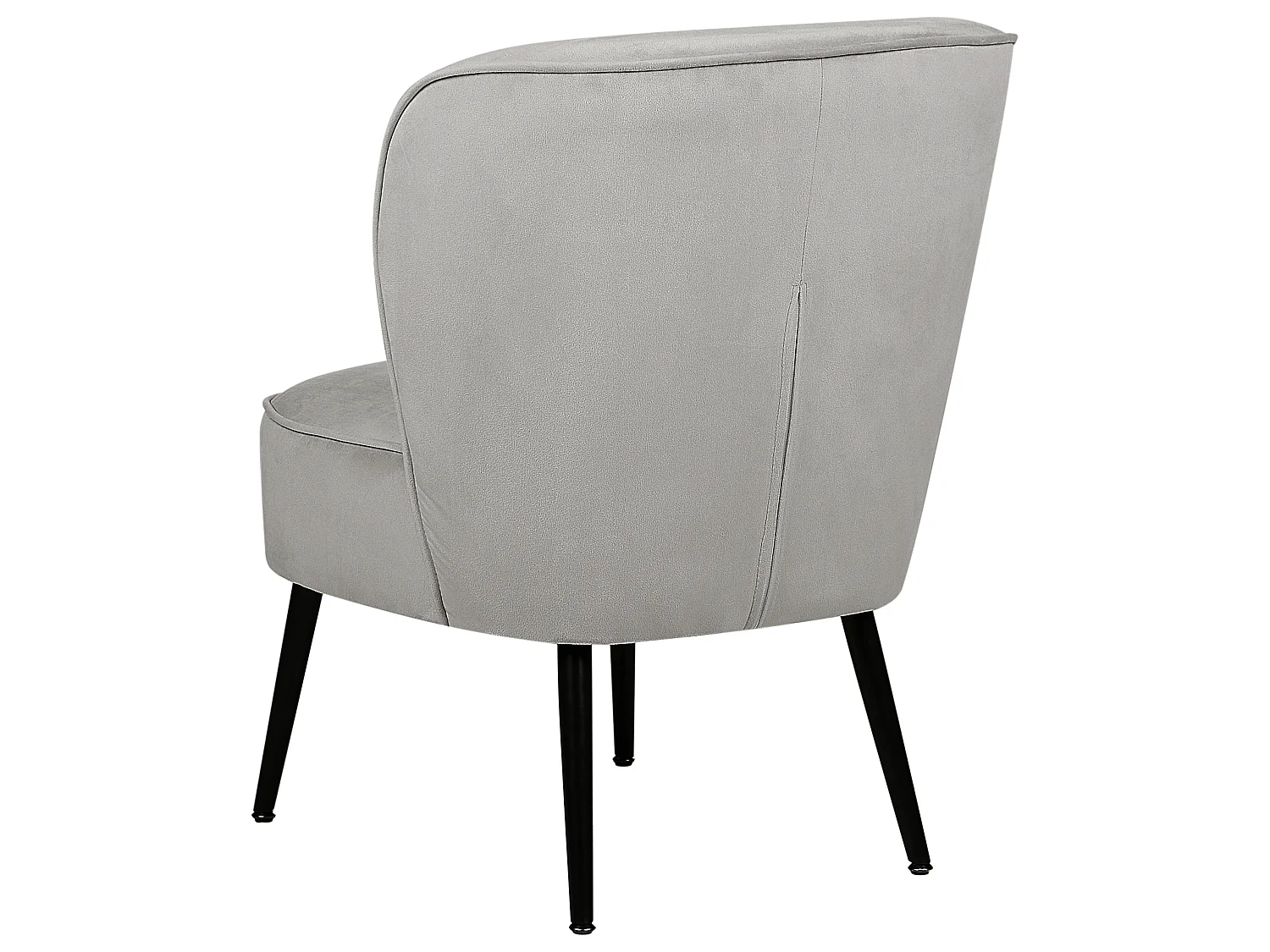 Fauteuil VOSS Velours Gris clair